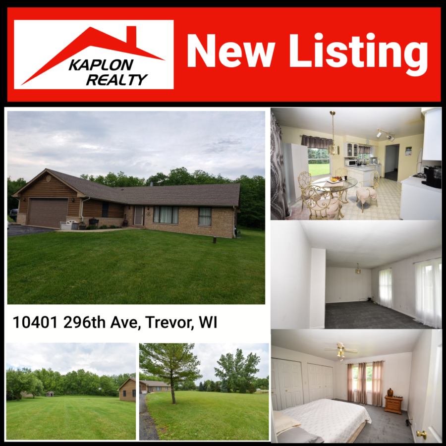 New Listing – 10401 296th Ave, Trevor, Wisconsin 53179 – MLS 1796078