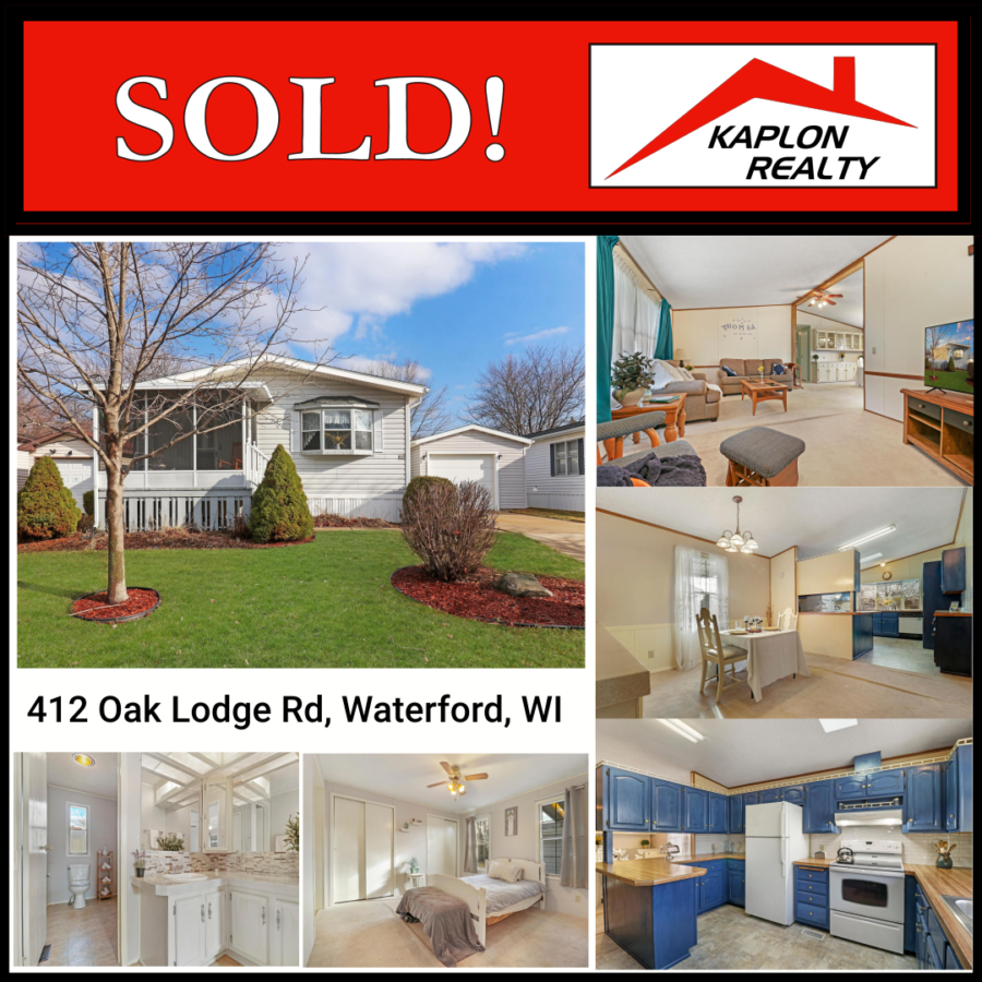 Sold! – 412 Oak Lodge Rd, Waterford, WI 53185