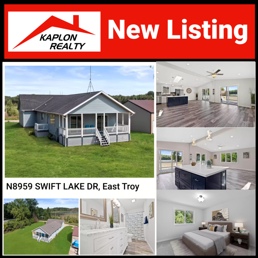 New Listing – N8959 Swift Lake Dr, East Troy, WI 53120 – MLS 1805976