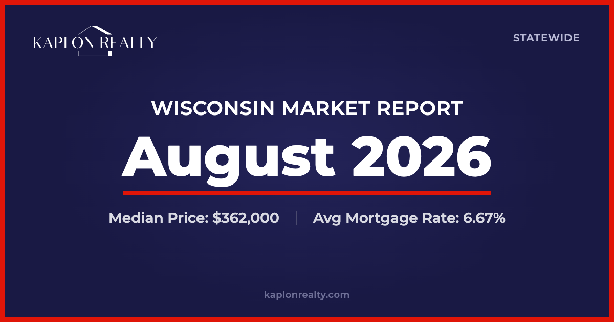 Kaplon Realty August 2026 Statewide Wisconsin Market Report